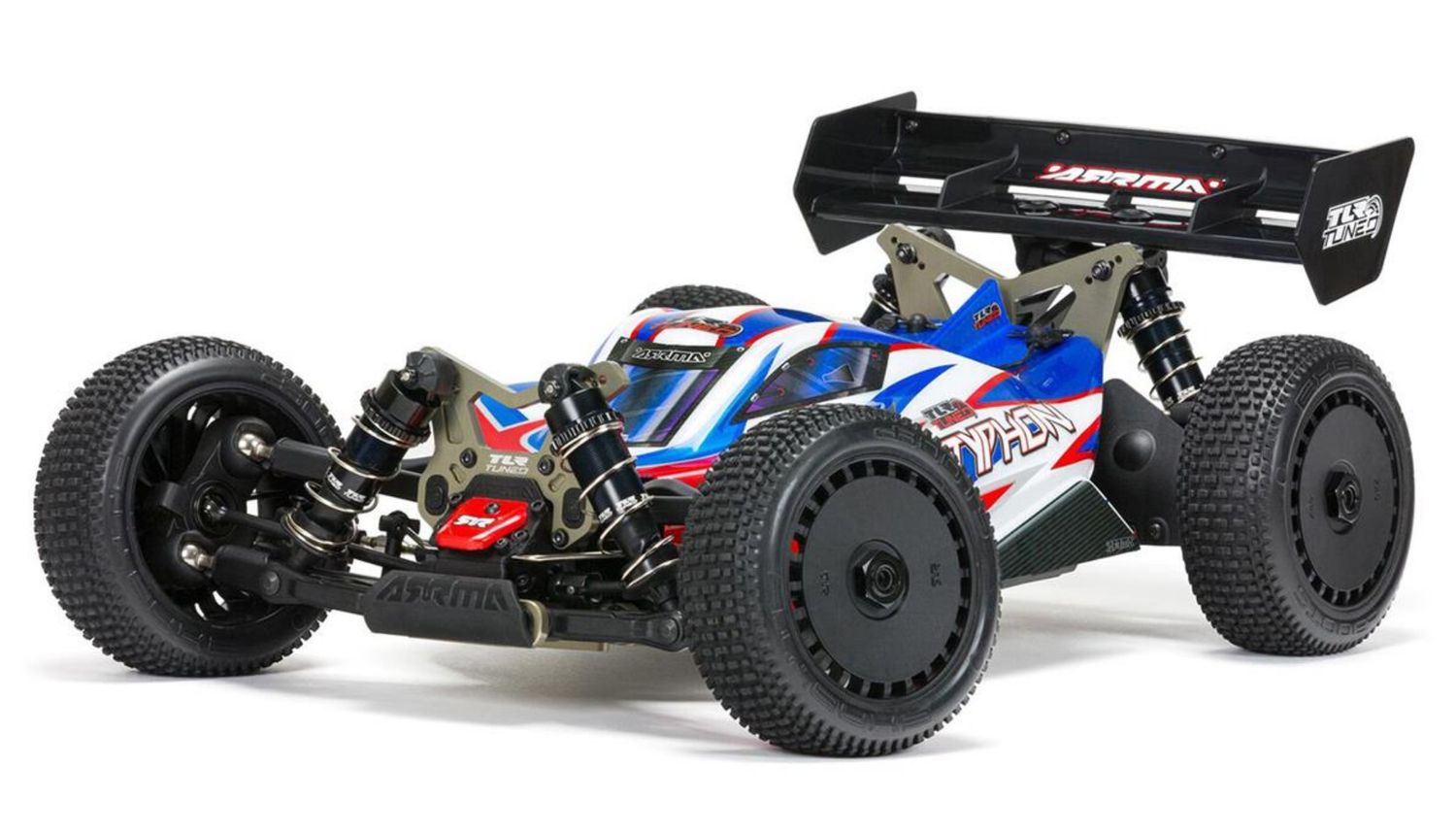 #ARA8406  Arrma Typhon 6S "TLR Tuned" 1/8 4WD RTR Buggy (Red/Blue)