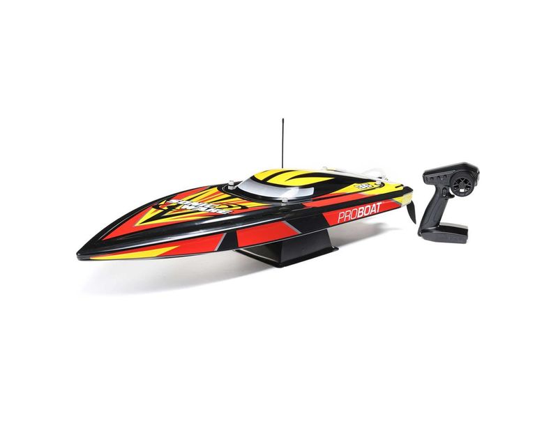 #PRB08032V2T1 Pro Boat Sonicwake 36" Self-Righting RTR Deep-V Brushless Boat (Black) w/Spektrum SLT3 2.4GHz Radio