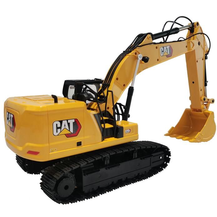 #28005  Diecast Masters 1/16 Scale RC Caterpillar 320 Hydraulic Excavator with Grapple and Hammer Attachments, RTR