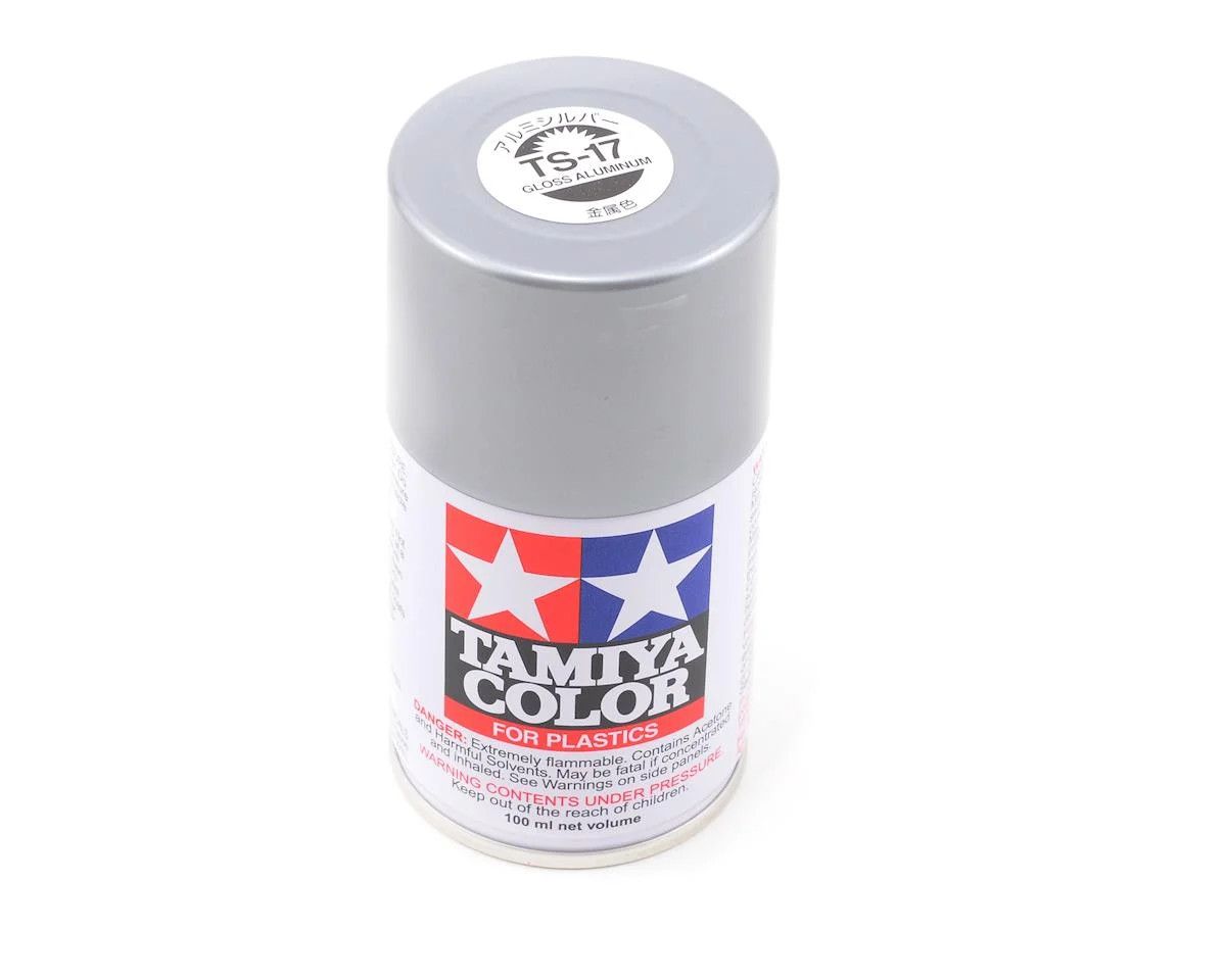 #TS-17 Tamiya TS-17 Aluminum Silver Lacquer Spray Paint (100ml)  (85017)