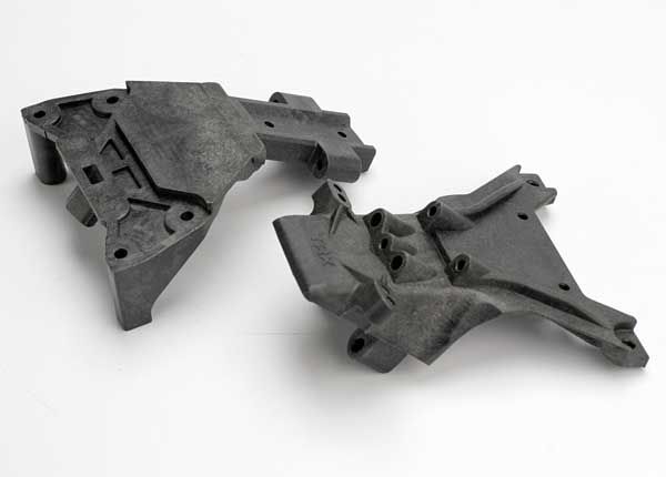 #5530 Traxxas Upper and Lower Front Bulkhead Halves