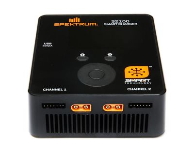 #SPMXC1010 Spektrum RC S2100 AC Smart Charger (6S/12A/100W x2)