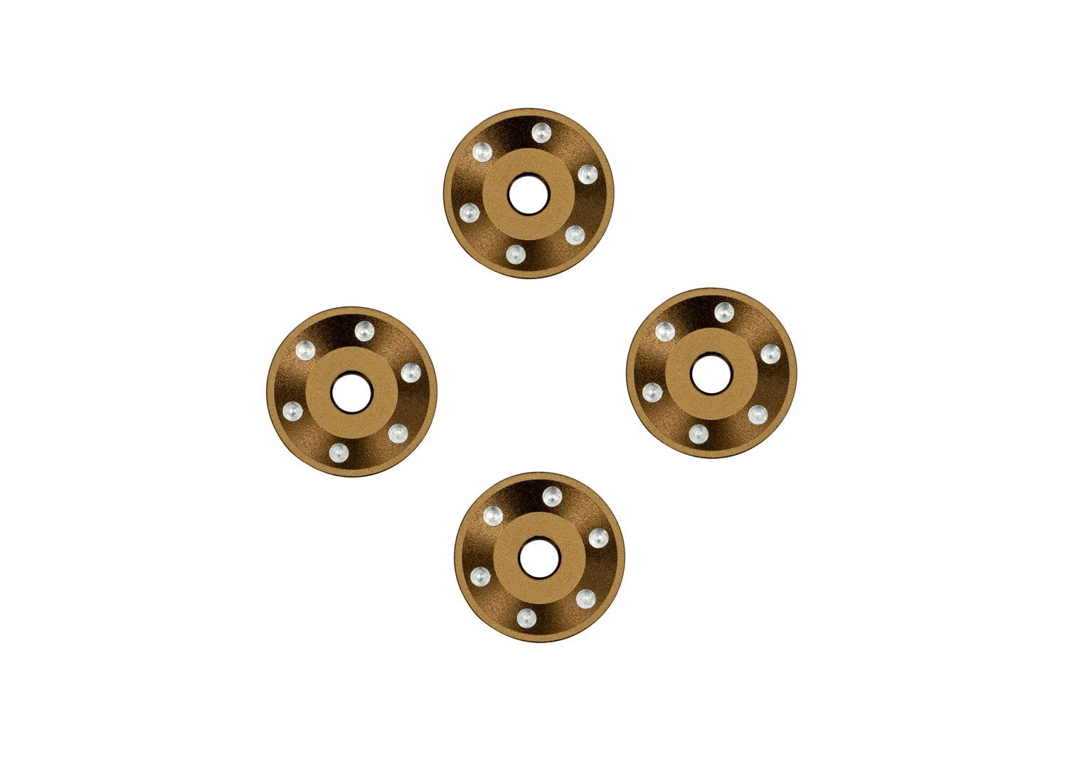 #10257-BRNZ Traxxas Bronze Aluminum Wheel Washers (4)
