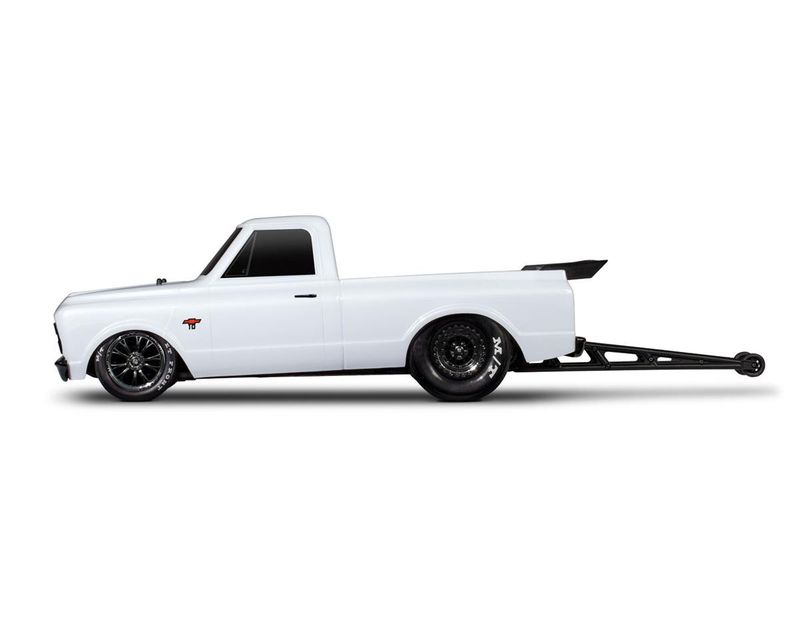 Summer Sale #94076-4-WHT  Traxxas Drag Slash 1/10 2WD RTR No Prep Truck w/1967 Chevrolet C10 Body (White) w/TQi 2.4GHz Radio &amp; TSM