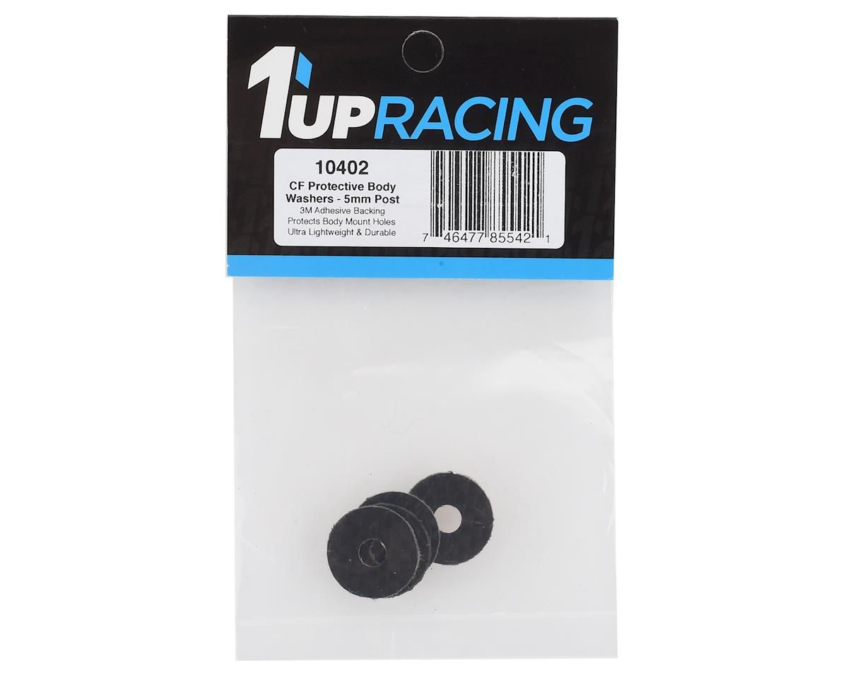 #10402 1UP Racing 5mm Carbon Fiber Body Washers (4)