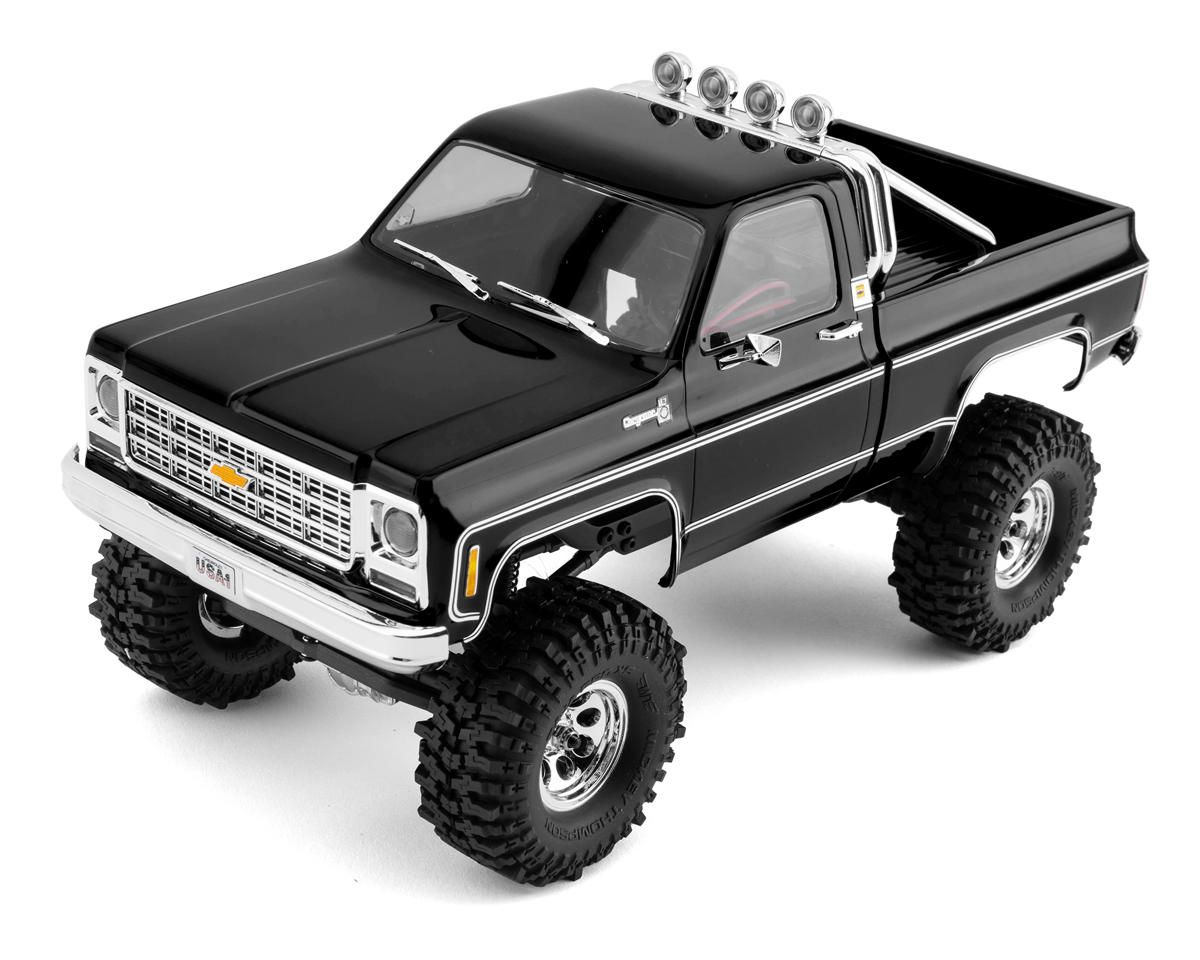#97064-1-BLK Traxxas TRX-4M 1/18 High Trail Edition Micro Rock Crawler w/Chevrolet K10 Body (Black) &amp; TQ 2.4GHz Radio