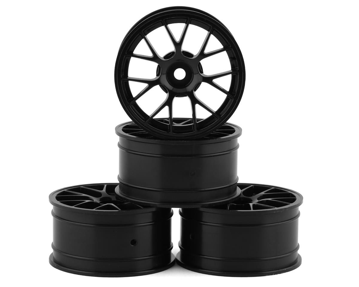 #832551BK MST M Black RE Touring Car Wheels (24.5mm) (4) (1mm Offset)