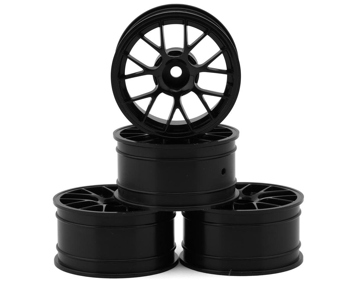 832552BK  MST M Black RE Touring Car Wheels (24.5mm) (4) (5mm Offset)