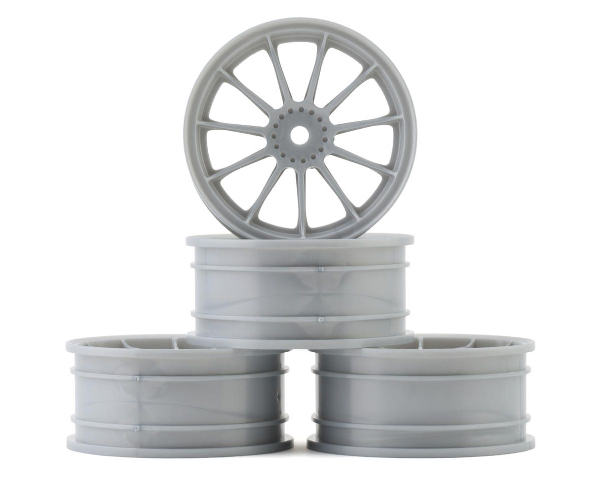#TW-5112G Yokomo 11-Spoke Touring Car Wheels (Grey) (4) (Medium Narrow) w/12mm Hex