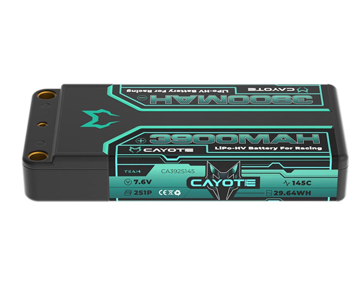 #CYE392S145 Cayote 2S 145C LCG Shorty LiHV Battery (7.6V/3900mAh) w/5mm Bullets