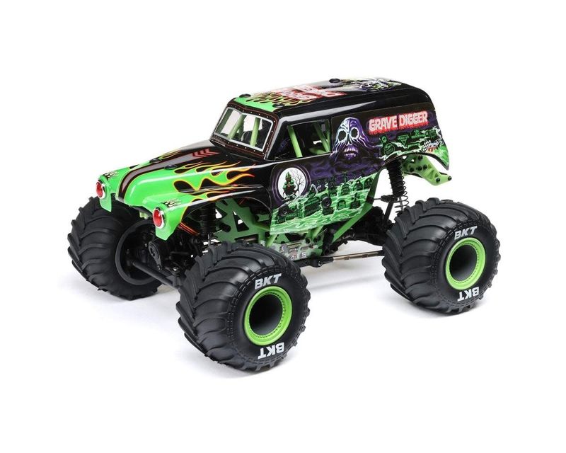 #LOS01026T1  Losi 1/18 Mini LMT 4X4 Brushed RTR Monster Truck (Grave Digger) w/SLT2 2.4GHz Radio, Battery &amp;  Charger