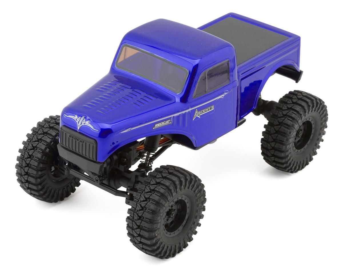 # RER43481Redcat Ascent-18 1/18 4WD RTR Brushed Rock Crawler (Blue) w/2.4GHz Radio, Battery &amp; Charger