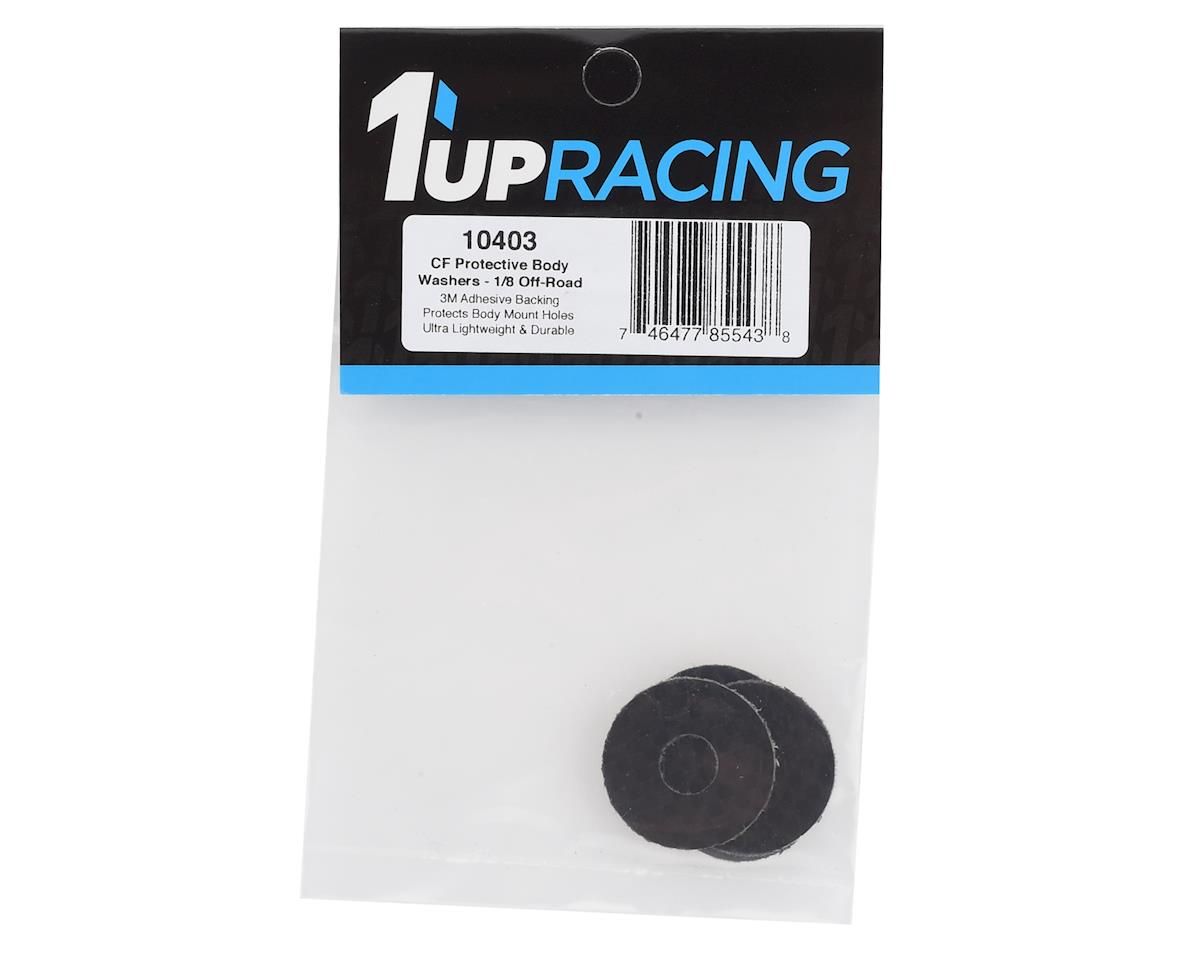 #10403 1UP Racing Carbon Fiber 1/8 Offroad Body Washers (4)