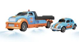 #HG4-186 (Orange blue) 1:64 R/C Hauler &amp; Beetle combo - Orange/Blue
