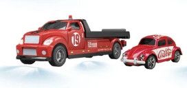 #HG4-186(Red Grey) 1:64 R/C Hauler &amp; Beetle combo - Red/Grey
