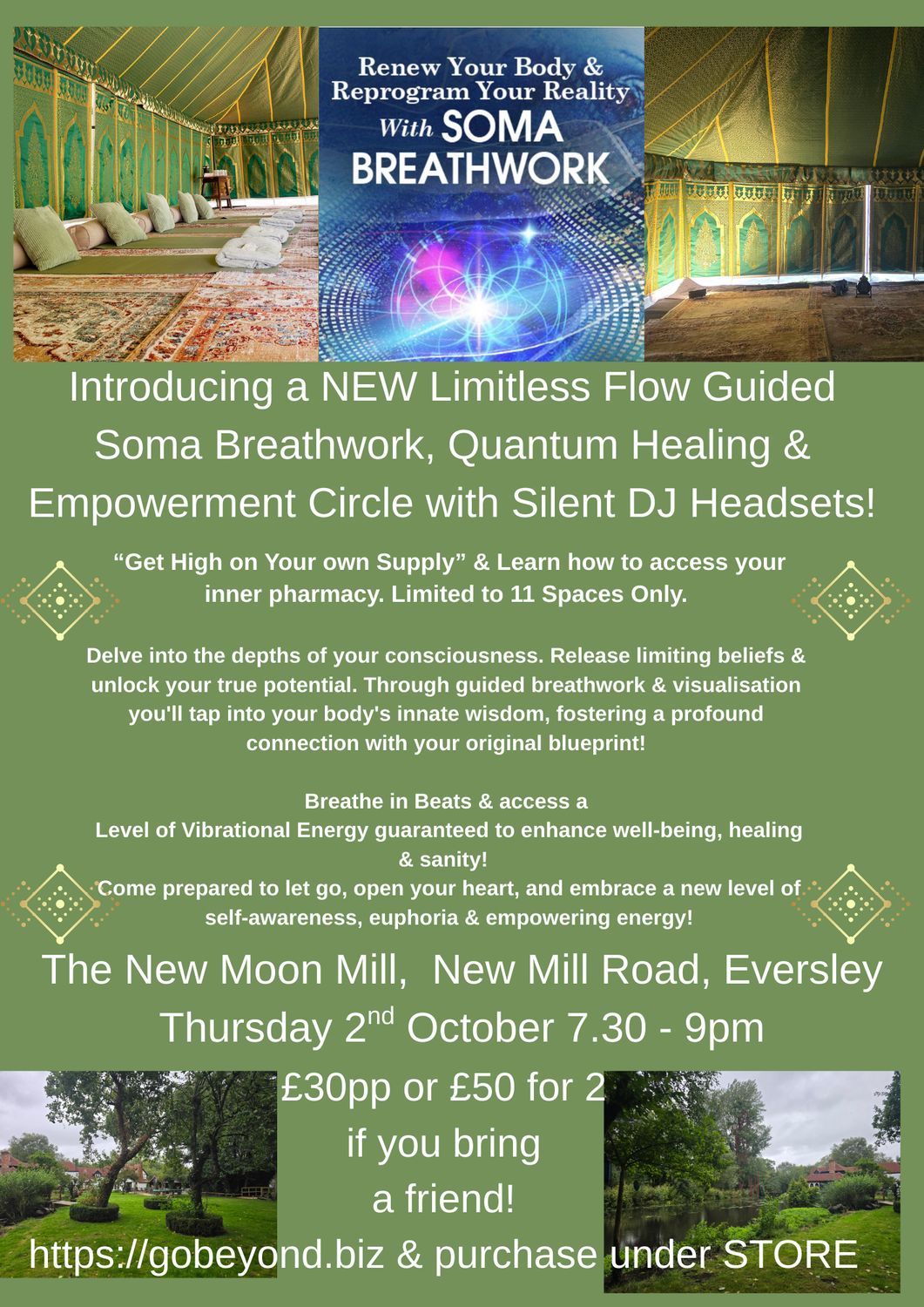 Soma Breathwork, Quantum Healing &amp; Empowerment Circle (1.5Hr Group Session for 2 Person