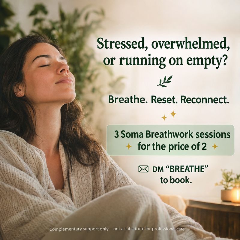 3 for 2 on 3 x 1 Hr  Soma Breathwork Sessions