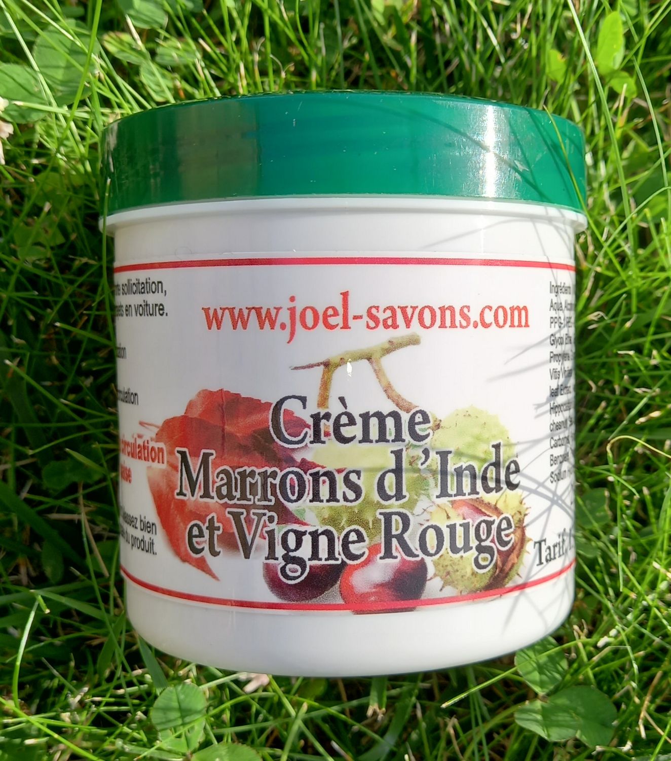 Crème Marrons d'Inde et Vigne rouge,