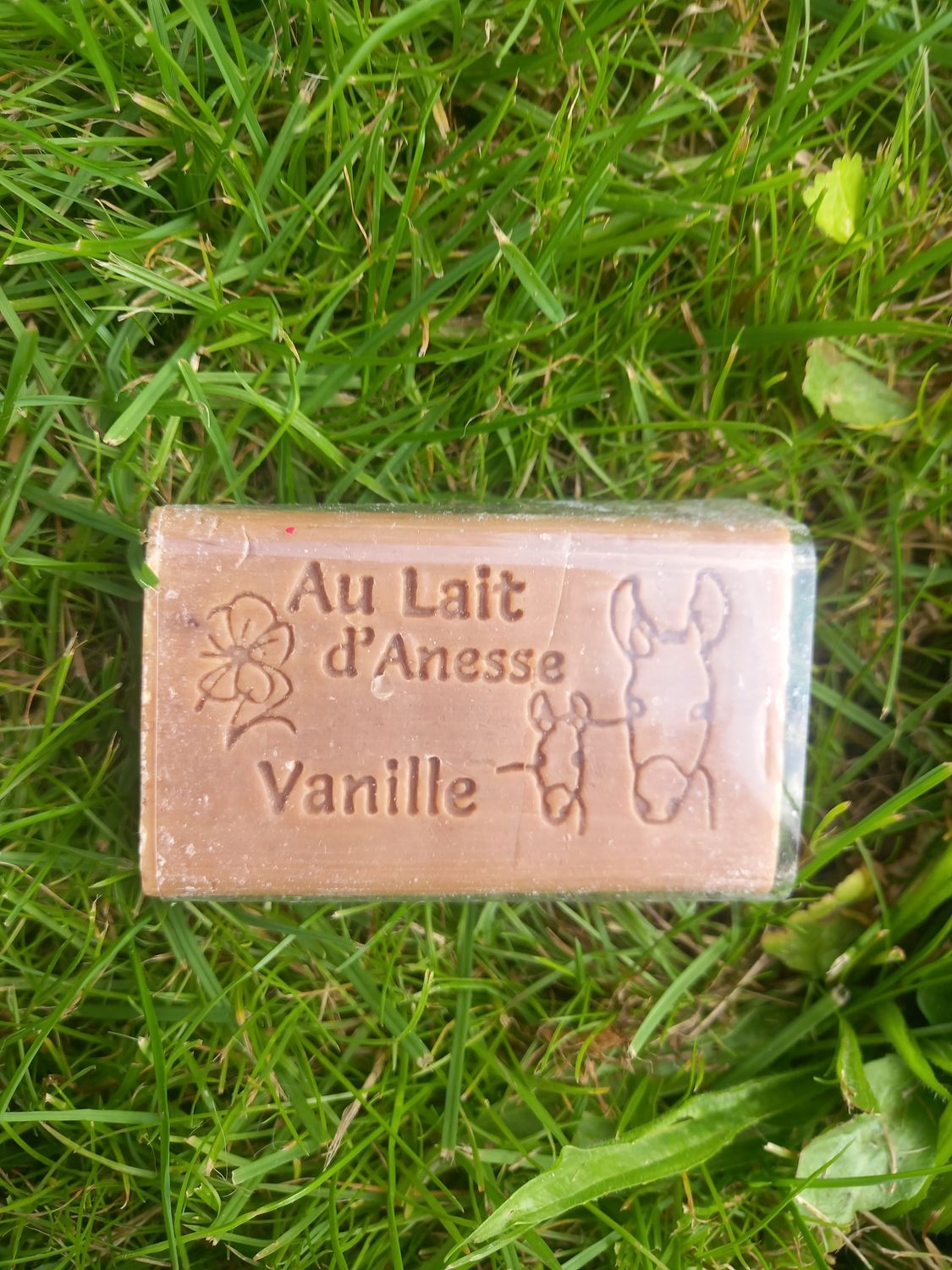 Savon au parfum de la gousse de la Vanille avec 8% de lait d'Ânesse bio.