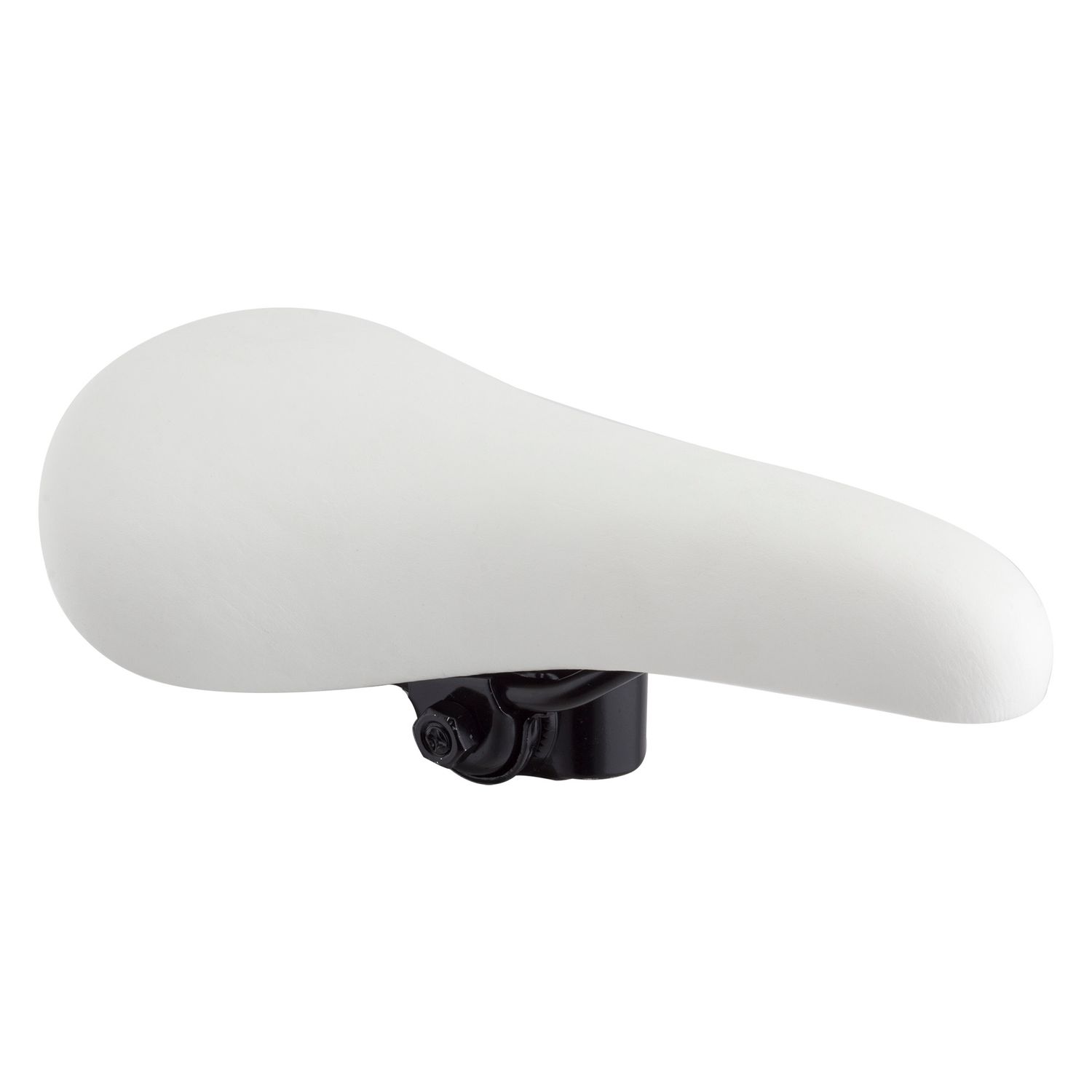 Junior Padded Vinyl Saddle   White