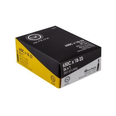 TUBE SUNLT 650Cx18-23 PV48/THRD/RC (26x1) FFW25mm