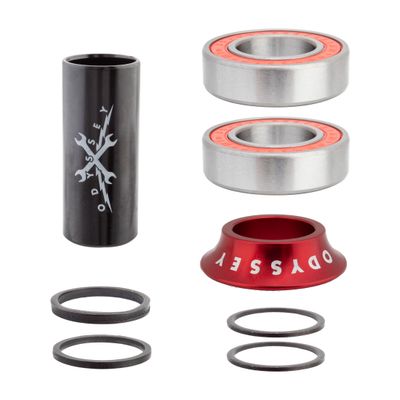 Odyssey Bottom Bracket Set MID C102 f/19mm - Red