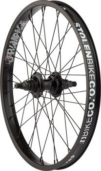 Stolen Rampage Rear Wheel - 20&quot;, 14 x 110mm, Rim Brake, Cassette, Black, Clincher