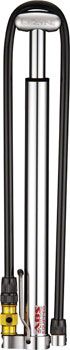 Lezyne ABS Micro Floor Drive HV High-Volume Pump Frame, Presta/Schrader Valve: Silver