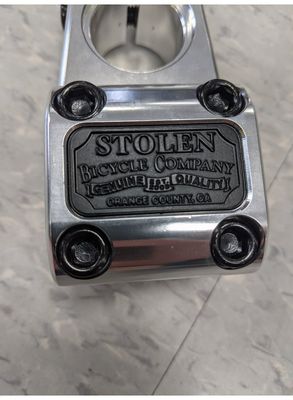 Stolen Block TL STEM CNC 50MM Polished W/ Black Badge
