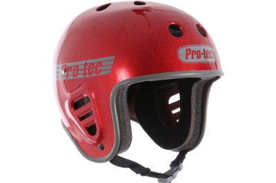 Pro-Tec Classic Full Cut Helmet-Red Metal Flake-Small