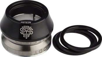 Odyssey Pro Conical Headset - Integrated, 1-1/8&quot;, 45 x 45, 12mm Stack, Black