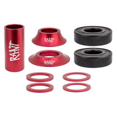 Rant Bang Bottom Bracket Set UR Mid 19mm SEALED - Red