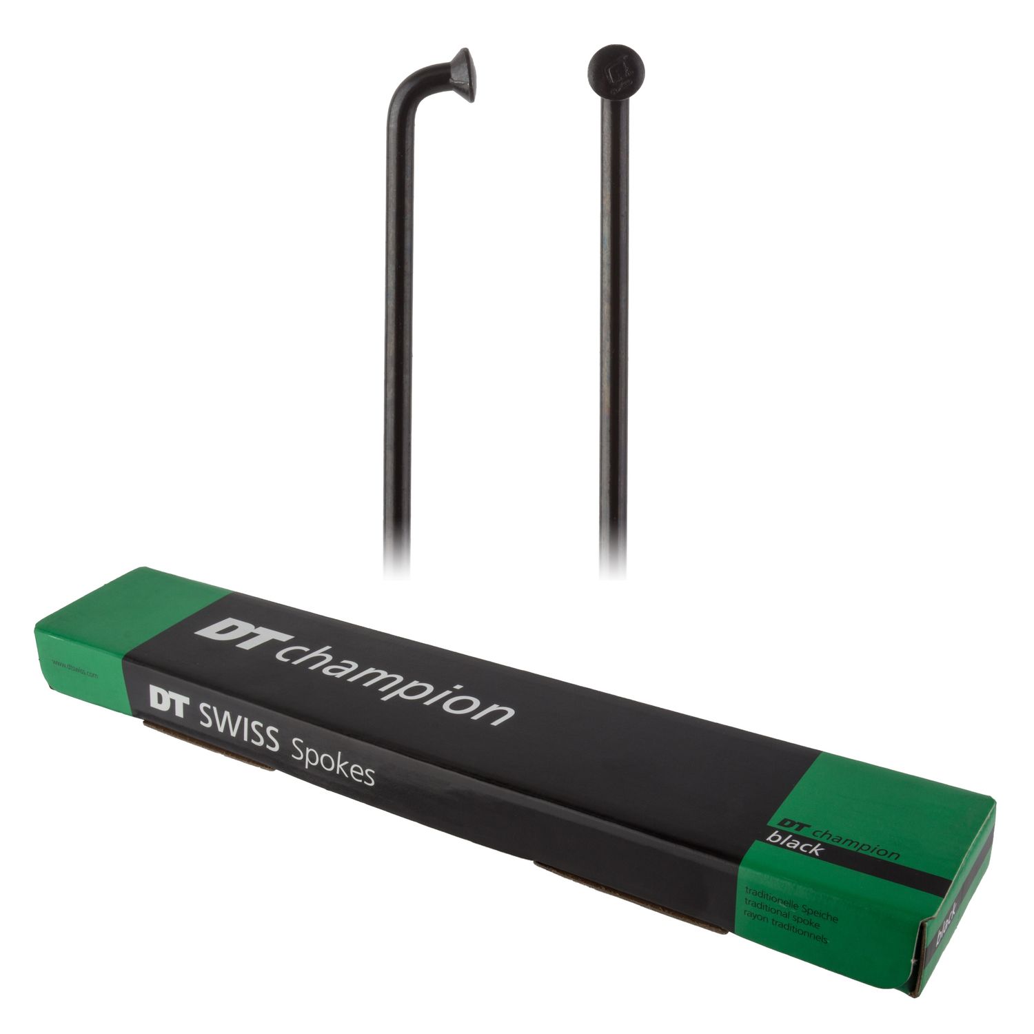 DT Swiss Champion Spoke: 2.0mm, Blanks, 315mm, J-bend, Black, Sold Individually