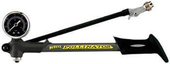 Shock Pump: Buzzy&#39;s Pollinator Travel with Gauge and Lever: Black