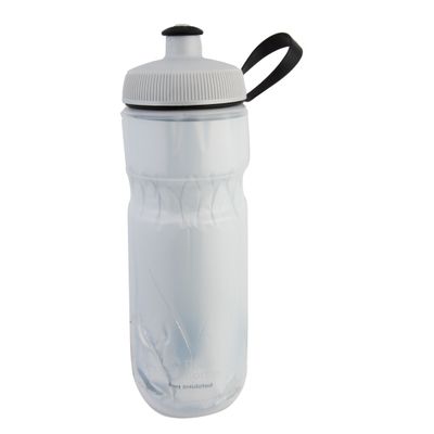 Polar Bottle Sport Insulated Water Bottle, 591ml / 20oz, White/Silver