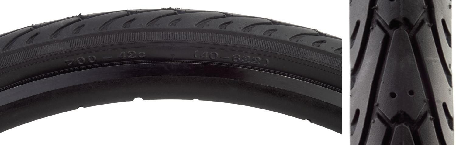 SUNLITE TIRE 700x42 BK/BK CITY SLICK II FOLD-CB/30