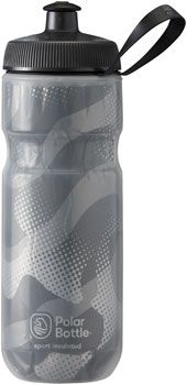 Polar Bottle Sport Contender Insulated Water Bottle - 20oz, Charcoal/Silver
