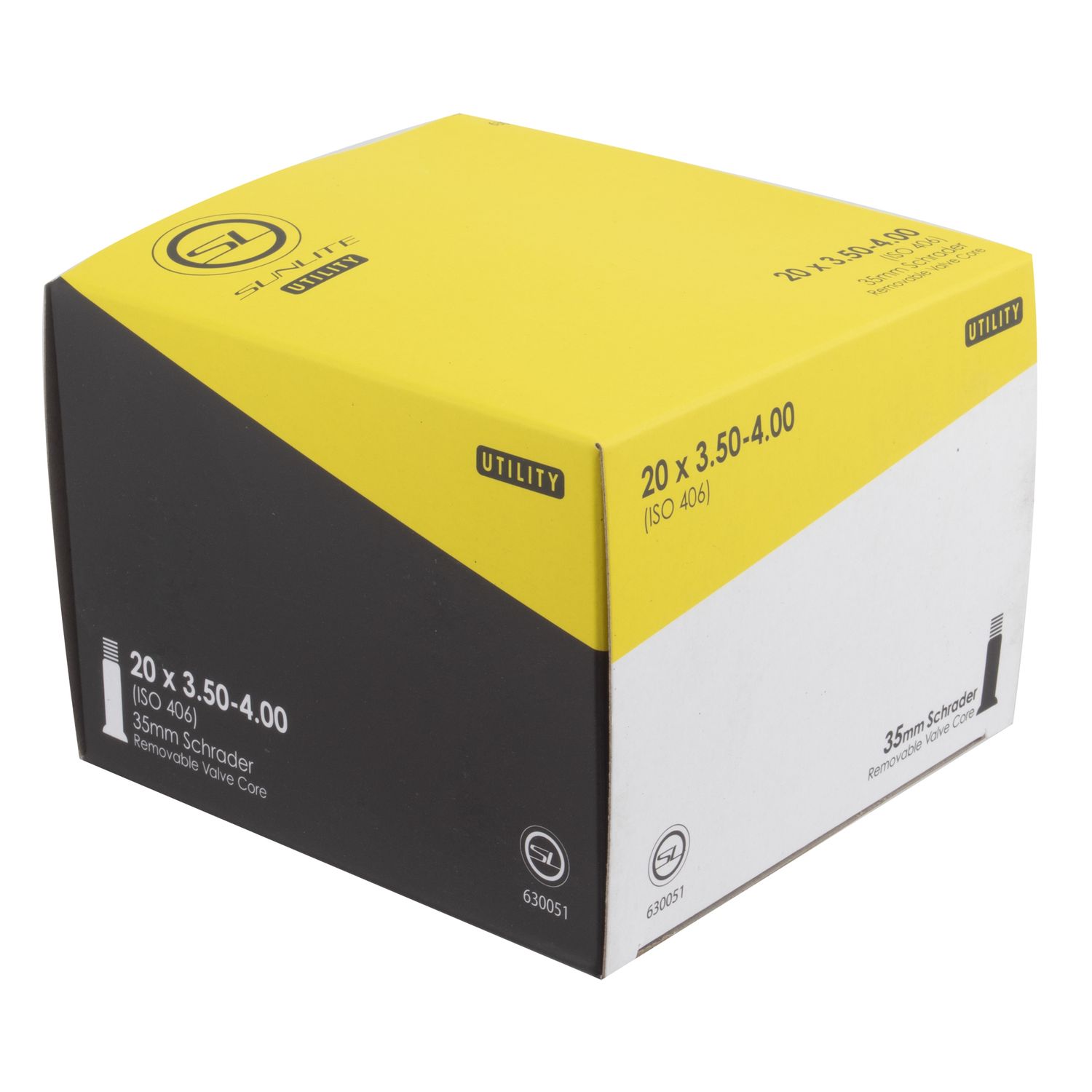 TUBE SUNLT UTILIT 20x3.50-4.00 SV35 FFW106mm