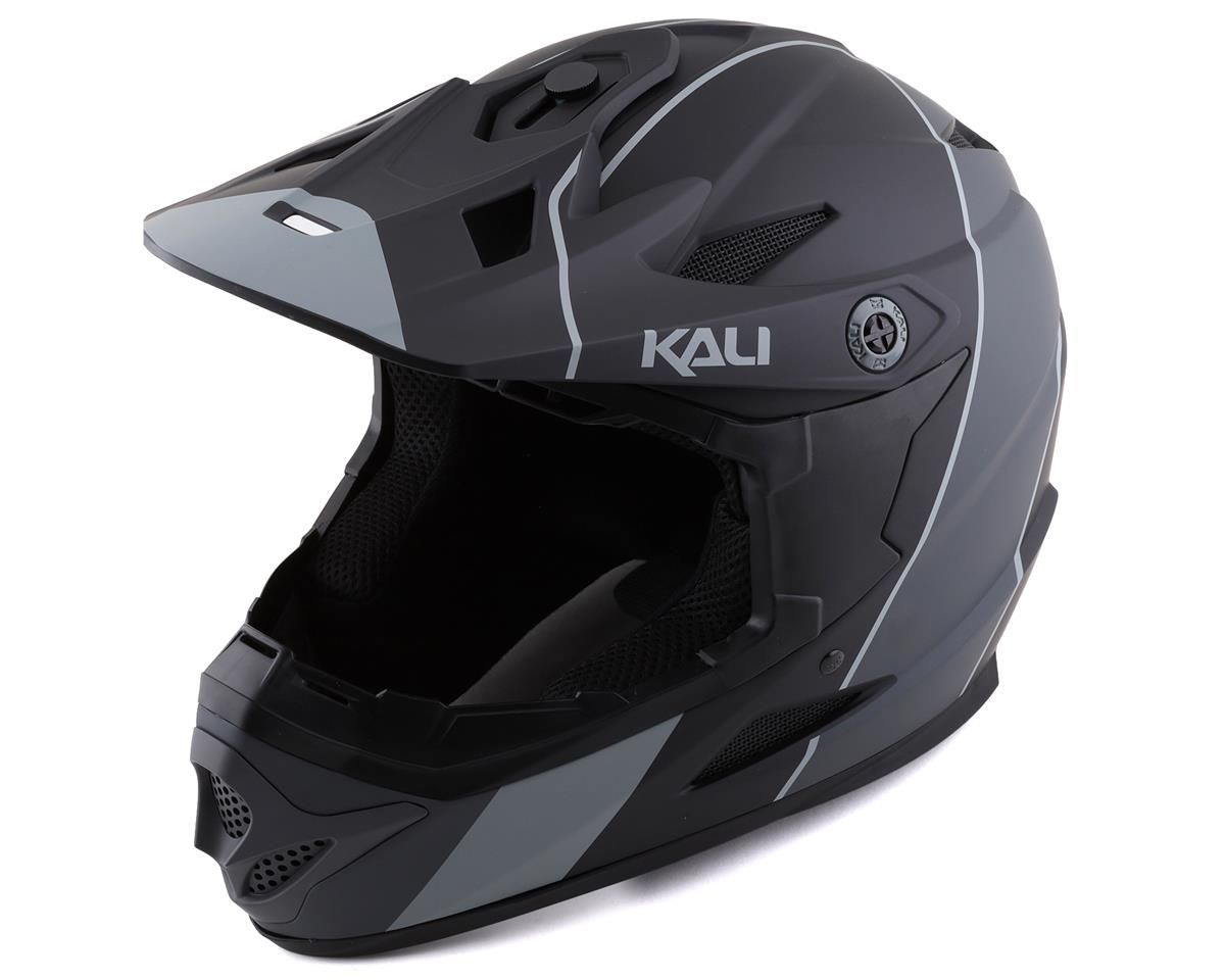 KALI ZOKA STRIPE Full Face Helmet MEDIUM  - MATTE BLACK/GRAY