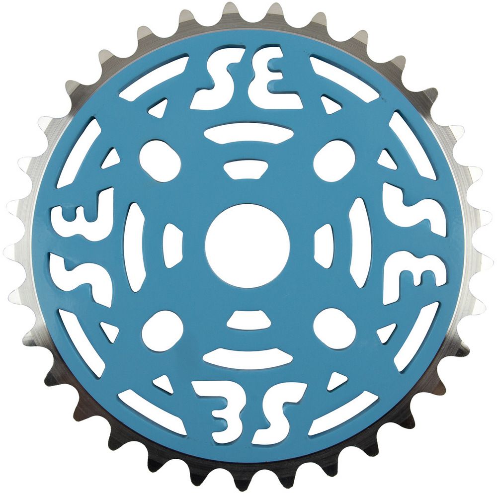 SE BIKES Chainring 1pc 33T 1/8 Anodized -Blue