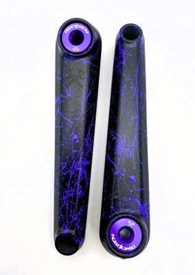 Demolition Revolt 24mm Cranks 165mm - Limited Edition Purple Splatter