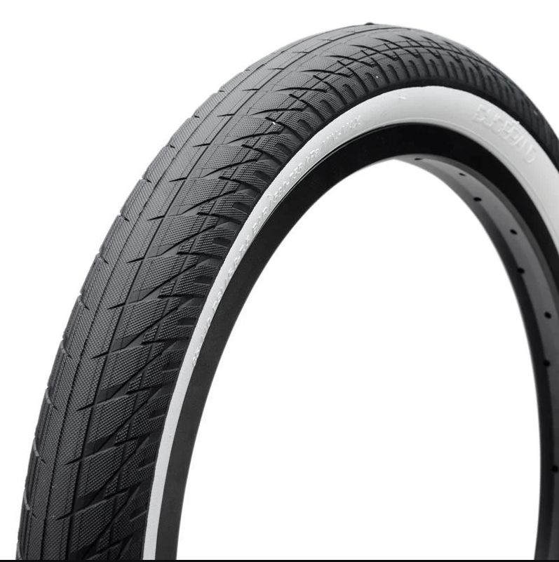 BMX Tire Duo Stunner Lo Black/White Wall 20 x 2.2