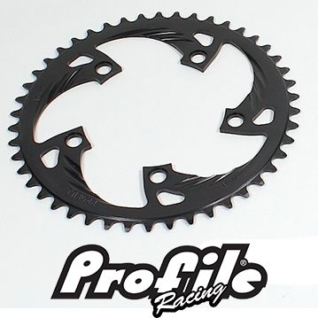 Profile Racing Chainring 46t 110 BCD 5 Bolt - Black