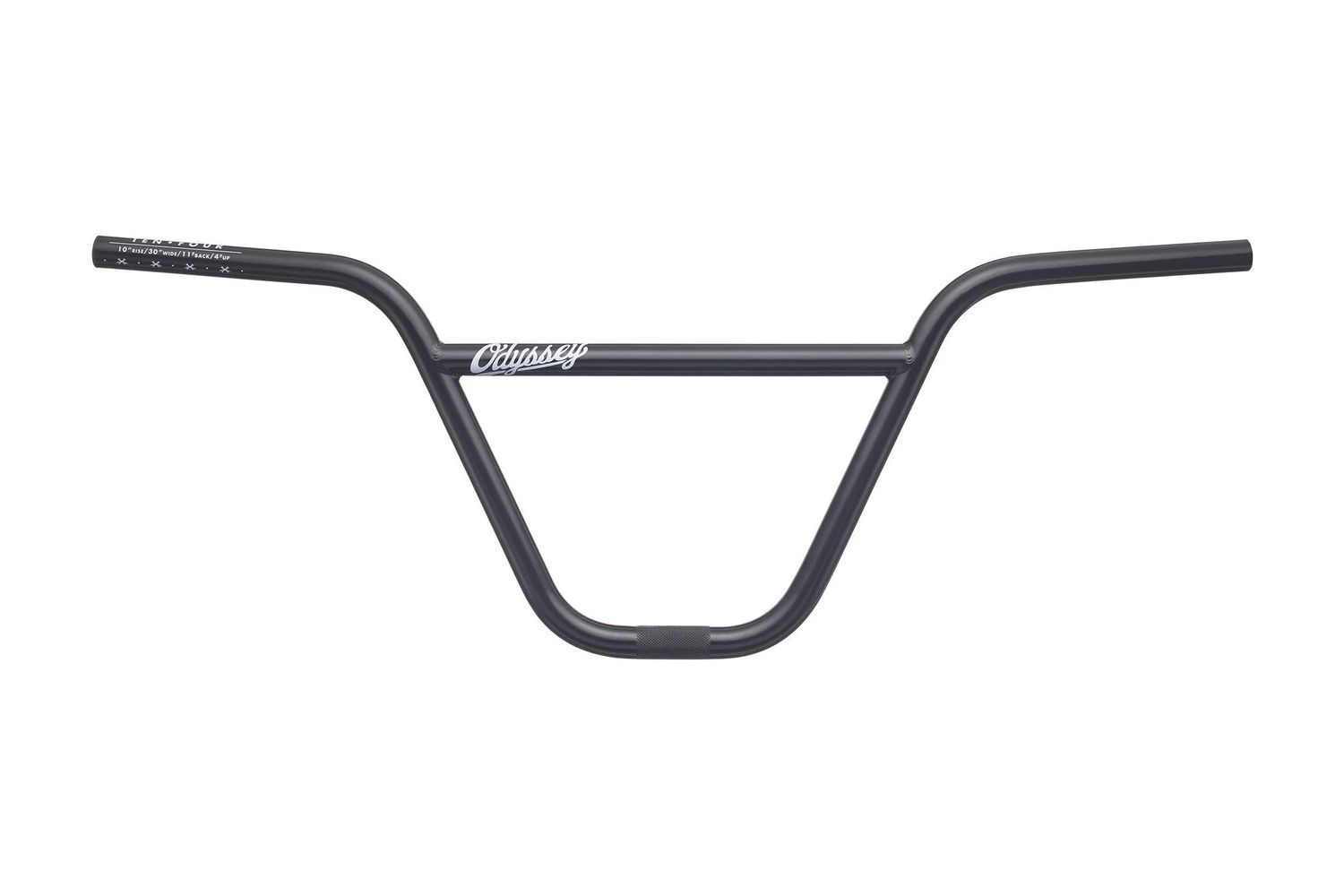 Odyssey 10-4 BMX Handlebar - 10" 4 Upsweep - Rust Proof Black