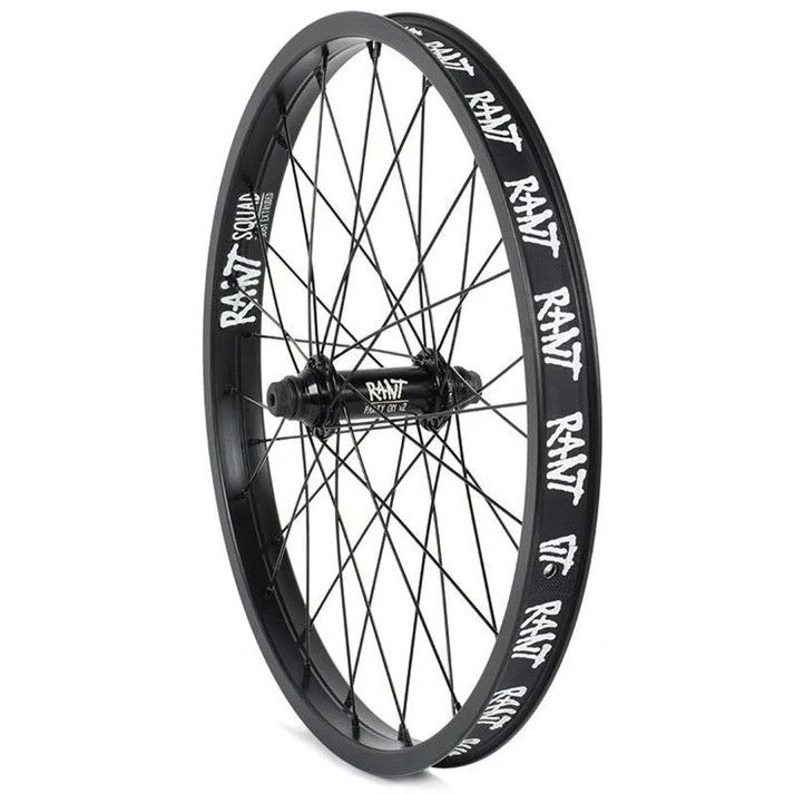 Rant Party On V2 Front Wheel - Black