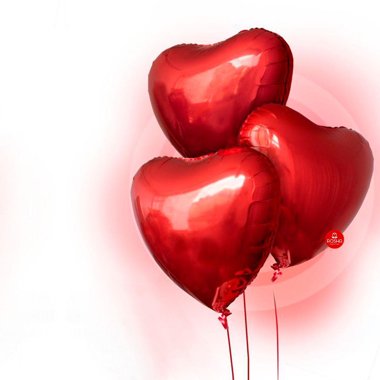 3 Globos Corazones