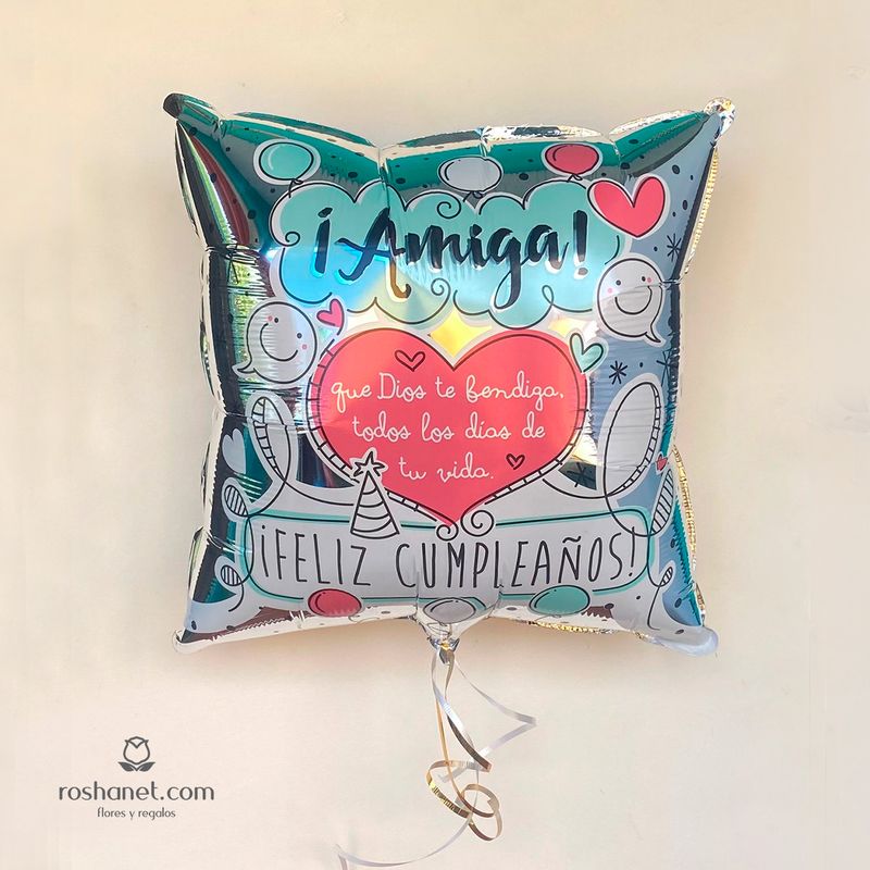 Globo "FELIZ CUMPLEAÑOS AMIGA"