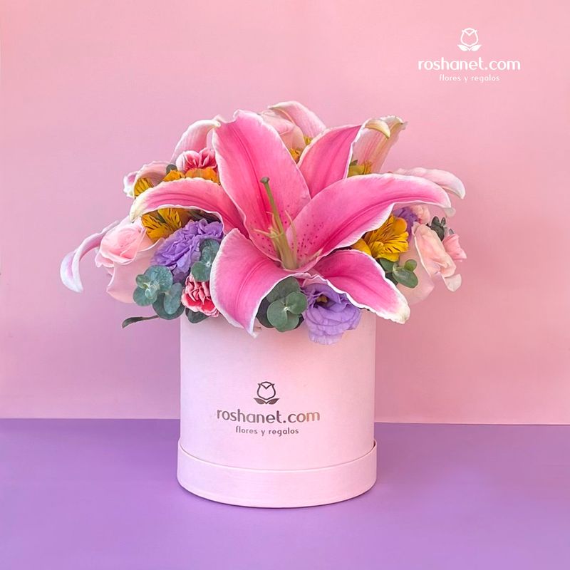 Caja con lilies