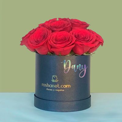 12 rosas en caja