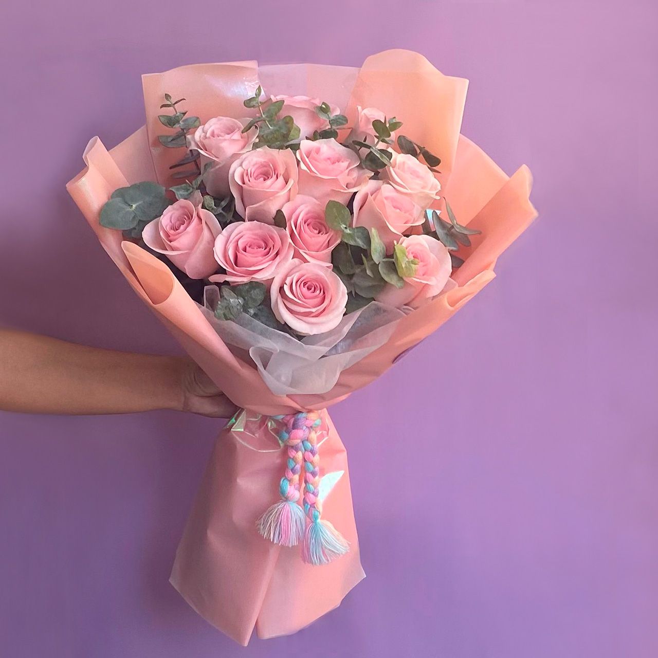 Ramo de rosas rosadas
